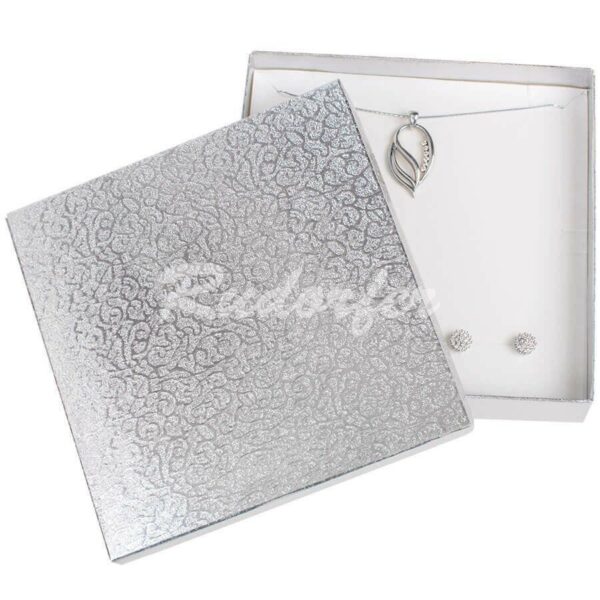 Pudełko na biżuterie srebrne XL